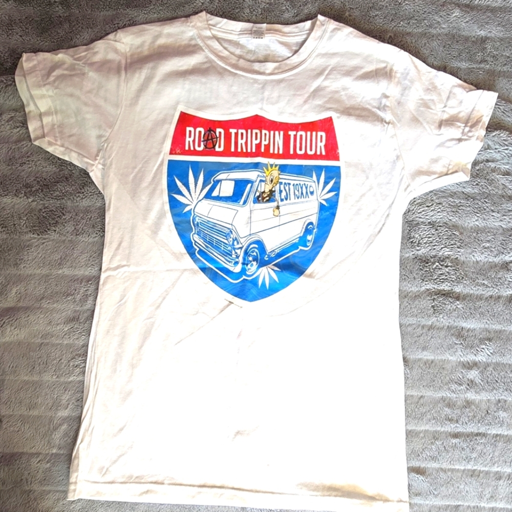 MGK Road Trippin' Tour T-Shirt - White & Blue